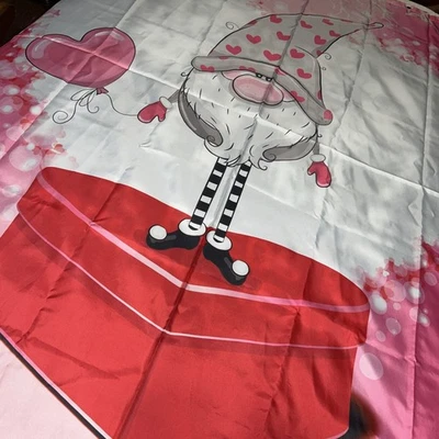 Linda tela amorosa corazones gnomo cortina ducha día San Valentín/211 g Foto 1 de 4
