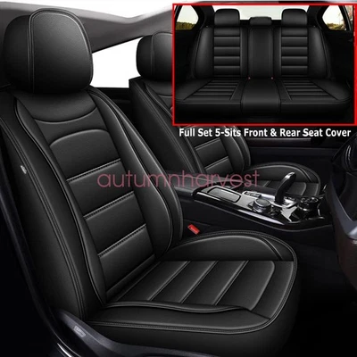 For Mazda 3/CX-3/CX-30/CX-5/6 5-Seat Covers PU Leather Full Set Front & Rear - Imagem 1 de 4