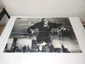 Póster vintage años 70 King Kong y ABBA Bravo doble cara plegado - Imagen 1 de 9