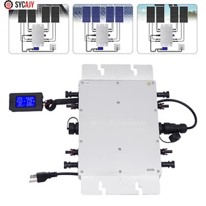 Solar Micro Inverter WVC-1200W Grid Tie MPPT Pure Sine Wave DC to AC Waterproof - Picture 1 of 19