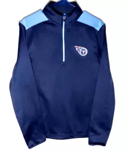 Tennessee Titans 1/4 Zip Sweatshirt Jacke | Polyester Pullover | Herren Small - Bild 1 von 6