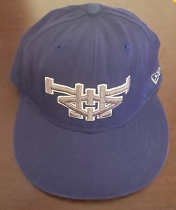 Los Angeles Dodgers mirror logo 7 1/4 fitted hat blue MLB baseball cap LA - Picture 1 of 2