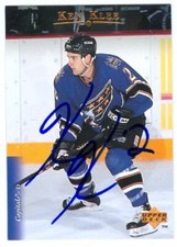 Ken Klee autographed Hockey Card (Washington Capitals) 1995 Upper Deck #128