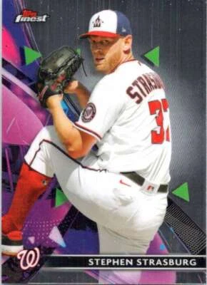 2021 Topps Finest #51 Stephen Strasburg Washington Nationals  - Image 1 of 2