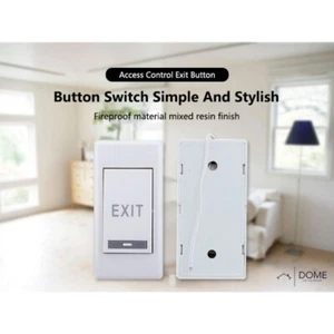 IDOME Access Control Door Switch Exit Push Release Button NO/COM UK Stock - Picture 1 of 11