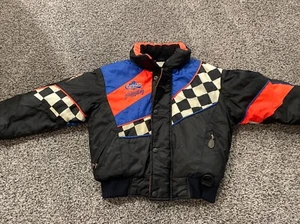 Chaqueta Choko Racing Hot Rider Negra Juvenil 8 Mediana Moto de Nieve Bandera a Cuadros - Imagen 1 de 12