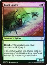 Giant Spider FOIL Amonkhet NM Green Common MAGIC THE GATHERING CARD ABUGames