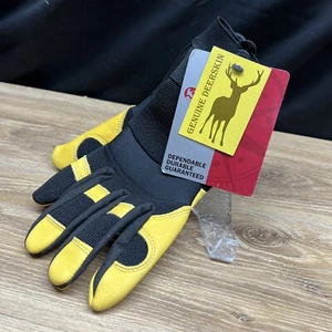 Leder Hirschleder/Nylon Schießhandschuhe Gander Mountain Herren XXL Neu mit Etikett gelb/schwarz - Bild 1 von 6