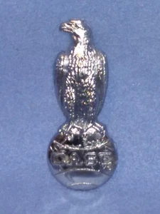 Vintage Antique Case Implement Tractor Eagle on Earth Logo Emblem Chrome Hood - Picture 1 of 8