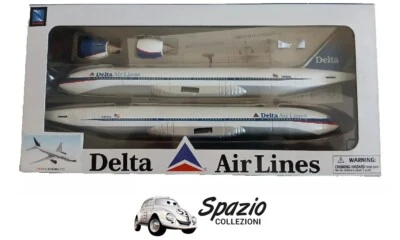 C BOEING 777 DELTA AIRLINES NEW RAY SCALA 1/200 - Immagine 1 di 2