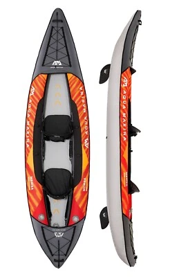 Aqua Marina Memba 390 Inflatable Kayak Touring Two Person with Paddles 12'10"