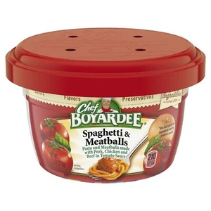 (12 Pack) Chef Boyardee Microwaveable Spaghetti Meatballs in Tomato Sauce, 212g - Picture 1 of 8