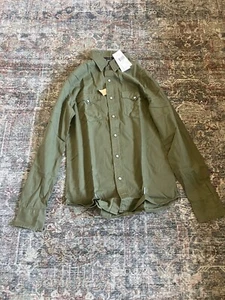 Women’s S Ralph Lauren Double RRL Long Sleeve Button Up Shirt Green Q9 - Picture 1 of 7