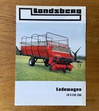 Orig. LANDSBERG Ladewagen Prospekt Heft Landmaschinen Traktor Schlepper Kipper
