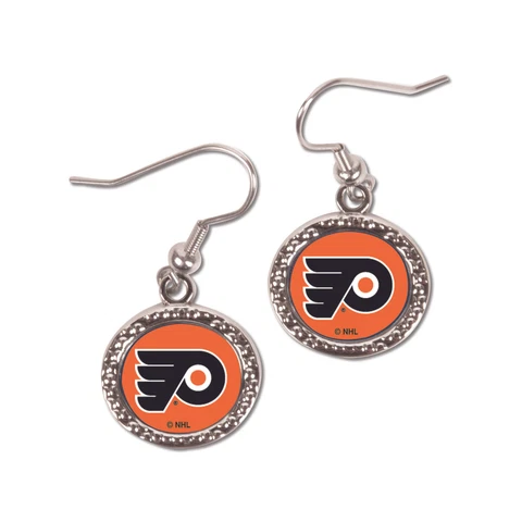 Women's Philadelphia Flyers WinCraft Round Dangle Earrings Cover