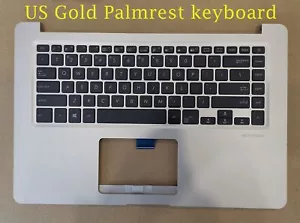 US Gold Palmrest keyboard for Asus K510U/K510UA/K510UN/K510UQ/K510UR     - Picture 1 of 2
