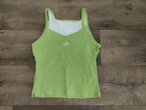 Adidas Vintage 2001 Women's Tank Top With Built-In Bra Central Logo Presumed S - Picture 1 of 4