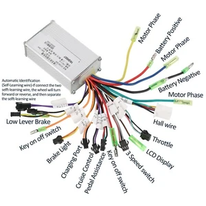 36V/48V Brushless Hub Motor Speed Controller For Electric Bicycle Scooter E Bike - Picture 1 of 7