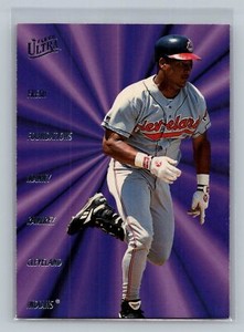 1996 Fleer Ultra Fresh Foundations Manny Ramirez #9 Cleveland Indians