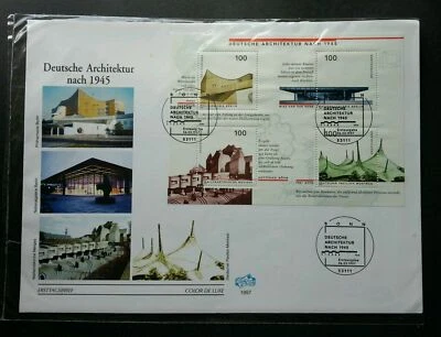 [SJ] Germany Architecture 1997 Building Design Structure Landmark (FDC *see scan - Image 1 of 4