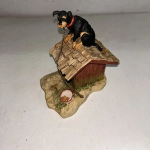 Lowell Davis Vintage Figurine Dog long days, cold nights - Picture 1 of 15