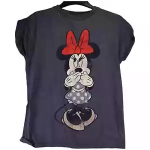 T-shirt donna Atmosphere Disney Minnie Mouse taglia 8 blu manica corta girocollo - Foto 1 di 8