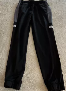 Athletic Works Boys Black Gray Jogger Athletic Pants Pockets XL 14–16 - Picture 1 of 8