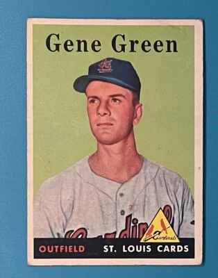 1958 Topps #366 Gene Green - St. Louis Cardinals - Image 1 of 2