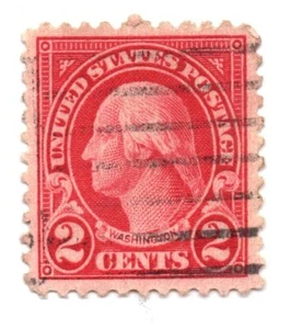US SCOTT 554 "Washington" 2 CENT USED 1923 Perf 11 (a6) - Bild 1 von 1
