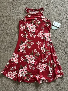 NWT 1ST KISS - GIRLS RED FLORAL SUMMER DRESS Size 14/16 - Picture 1 of 1