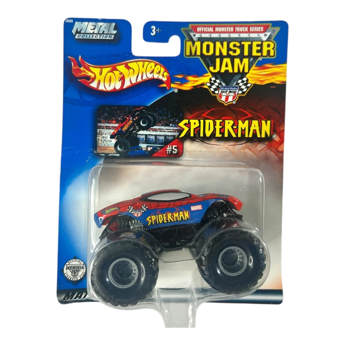 Hot Wheels Monster Jam Spider-Man Diecast & Toy Vehicles for sale