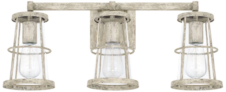 Luz de baño tocador de 3 luces Beaufort 22 1/2" de ancho Mystic Sand Foto 1 de 1