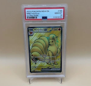 2023 POKEMON MEW EN-151 ULTRA RARE #186 NINETALES EX PSA 10 - Picture 1 of 2