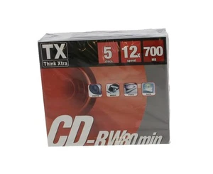 Pack De 5 Cdw Tx 80 Min Vitesse 12X (US IMPORT) - Afbeelding 1 van 3