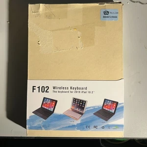 Keyboard Case for iPad 9th 10.2in  2019 8th 10.2 inch 2020 /7th 10. rose gold - Picture 1 of 4