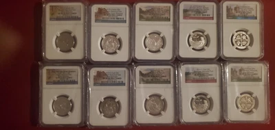 2019-S SILVER & CLAD NATIONAL PARK QUARTER SET    NGC PF70 U.CAM FIRST RELEASES - Image 1 of 2