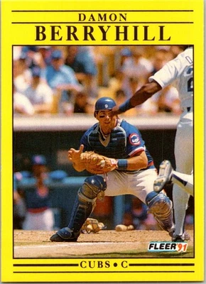 1991 Fleer #414b Damon Berryhill - Image 1 of 2