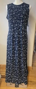 RONNI NICOLE Womens Dress Black & White Floral Maxi Sleeveless Dress Sz 12 NWT - Picture 1 of 7