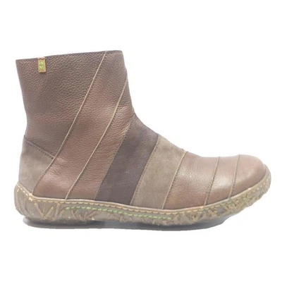 EL NATURALISTA Womens Patchwork Ankle Boots Leather UK 5 Brown Mixed Tones - Image 1 of 4