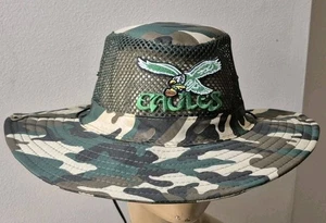Philadelphia Eagles Throwback Hat Snap Closure Fishing Hiking Sun Mesh Air Sides - Picture 1 of 17