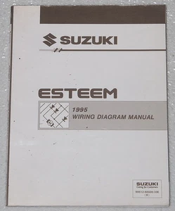 1995 Suzuki Esteem Electrical Wiring Diagrams Manual Original Schematics Book - Imagen 1 de 1