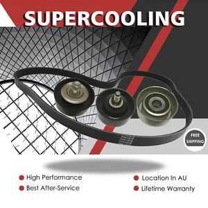 Drive Fan Belt +Idler Pulley Kit For Toyota Hilux KUN16 KUN26 3.0 1KD-FTV Diesel - Picture 1 of 14