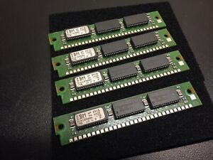 4x 1MB 30-Pin 3-chip Parity 70ns FPM 1Mx9 Memory SIMMs 4MB RAM Apple Mac PC