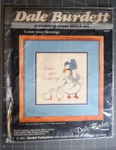 Vintage Count your Blessings Counted Cross Stitch Kit by Dale Burdett - Picture 1 of 3