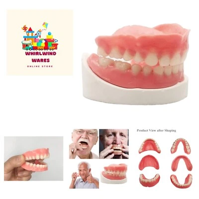 Kit de dentadura postiza rentable: dientes falsos moldeables y reutilizables para sonrisas seguras Foto 1 de 4