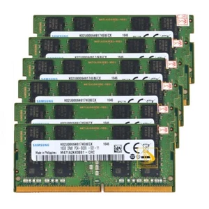 Samsung 6x16GB 2RX8 DDR4 3200AA PC4-3200Mhz SODIMM 260 pin Laptop Memory RAM - Picture 1 of 1