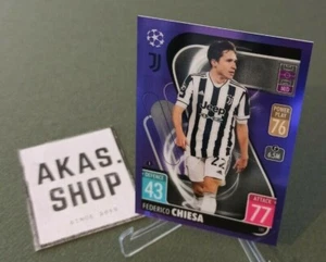 Federico Chiesa # 131 púrpura 255/299 2021/2022 TOPPS cromo Liga de Campeones - Imagen 1 de 3