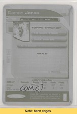 2004-05 Topps Total Printing Plate Black Backs 1/1 Damon Jones #222 READ 7ez