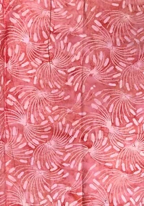 #BY-04/38" Rosa/Melocotón Diente de León Pelusa/Batik 100% Tela Algodón - Imagen 1 de 1