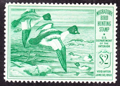 US RW16 $2 Duck Hunting Unused XF OG H SCV $70 - Image 1 of 2